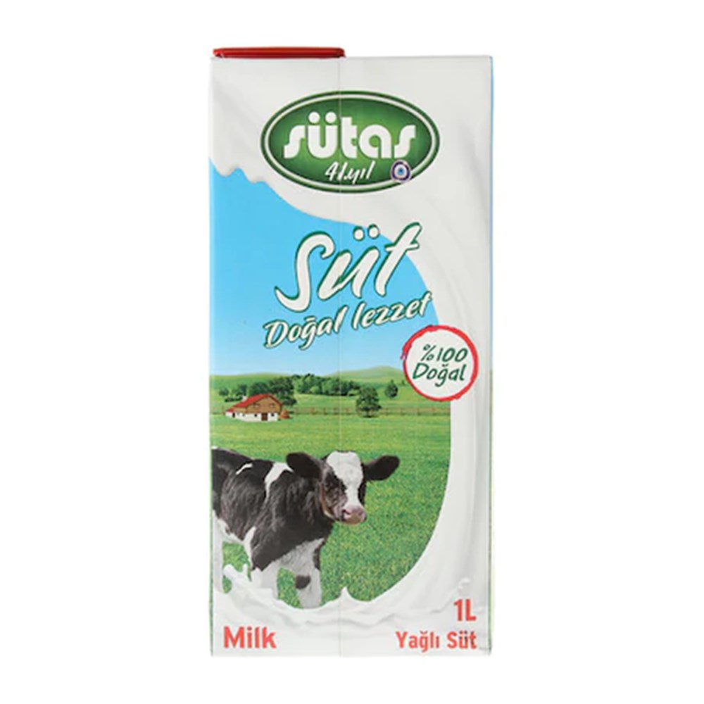 SÜTAŞ TAM YAĞLI SÜT 1 LT