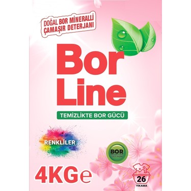 BOR LINE RENKLİLER TOZ DETERJAN 4 KG