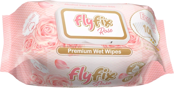 FLY FIX ROSE ISLAK MENDİL 100 ADET