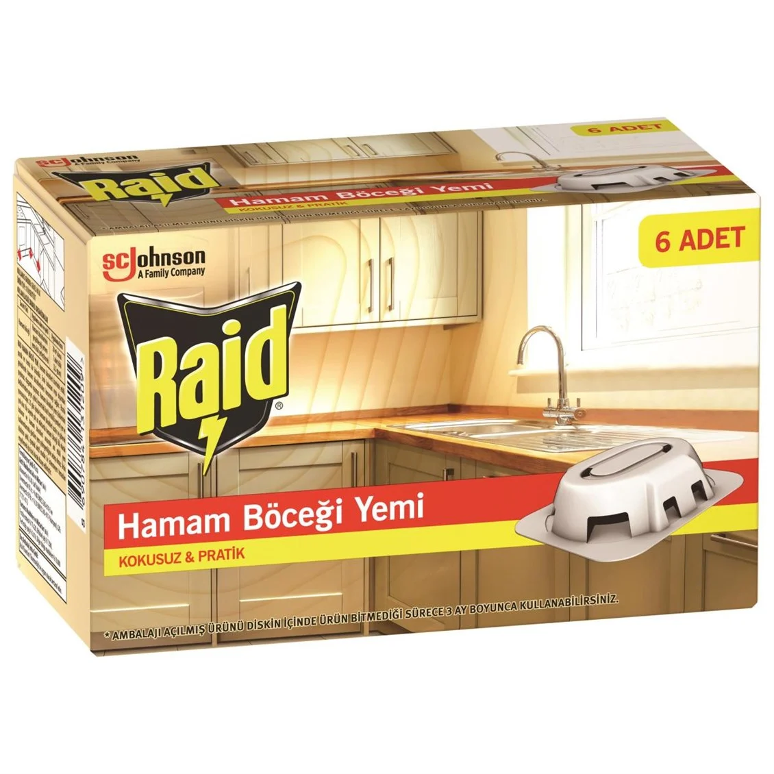 RAID HAMAM BÖCEĞİ YEMİ 6 ADET