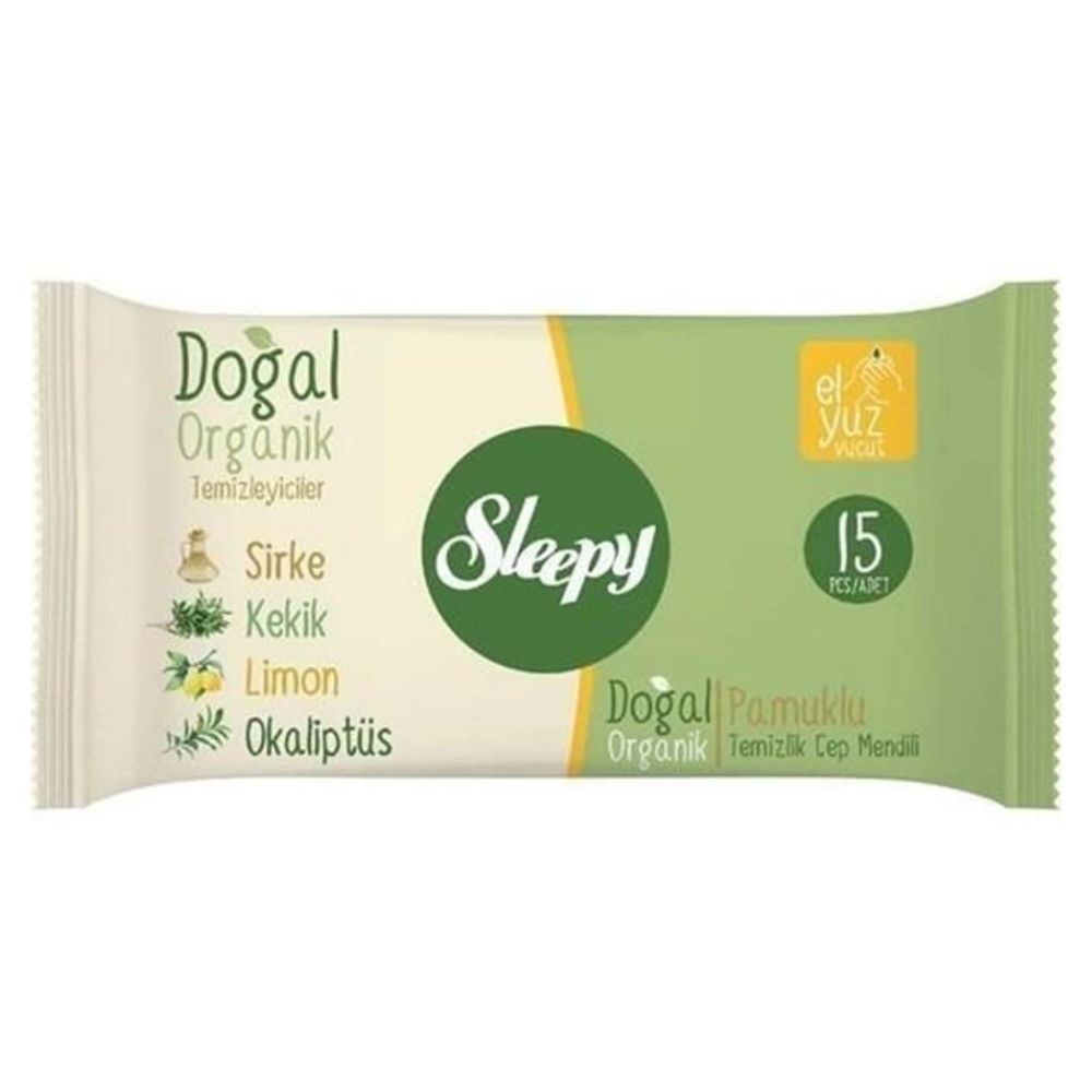 SLEEPY ISLAK CEP MENDİLİ