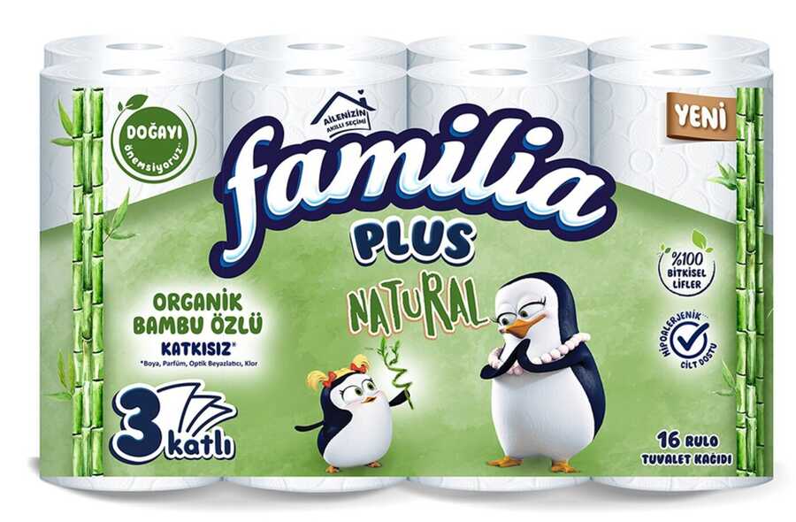 FAMİLİA NATURAL TUVALET KAĞIDI 16 LI