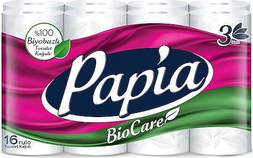 PAPİA BIOCARE TUVALET KAĞIDI 16 ADET
