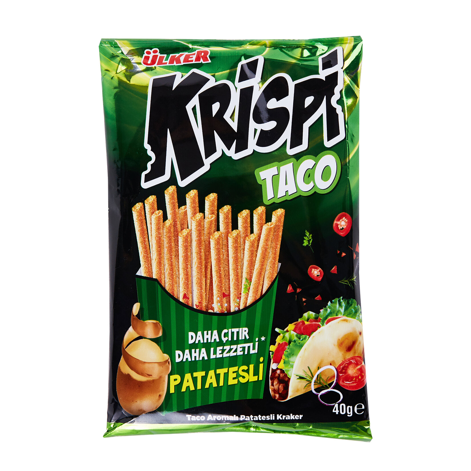 ÜLKER ÇİZİ BIG BANG TACO AROMALI MISIR PARÇACIKLI  ÇUBUK KRAKER 50 GR