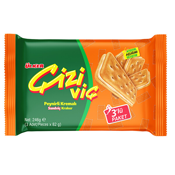 ÜLKER ÇİZİVİÇ PEYNİRLİ BİSKÜVİ 3*82 GR