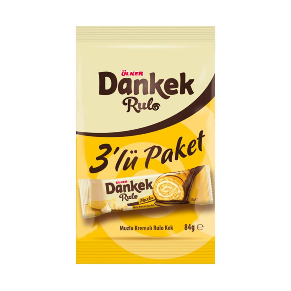 ÜLKER DANKEK RULO PORSİYON MUZLU KEK 3*28 GR