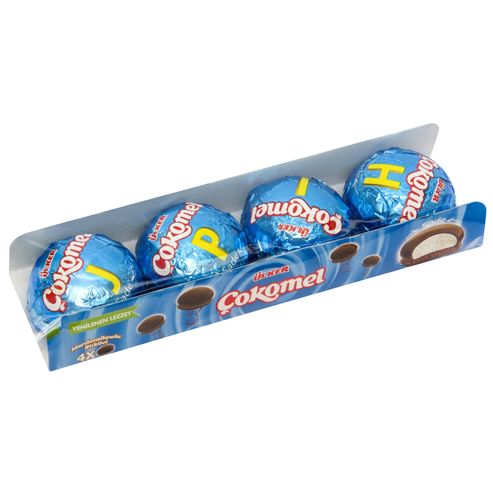 ÜLKER KAKAO KAPLAMALI DEV ÇOKOMEL 8 Lİ 176 GR