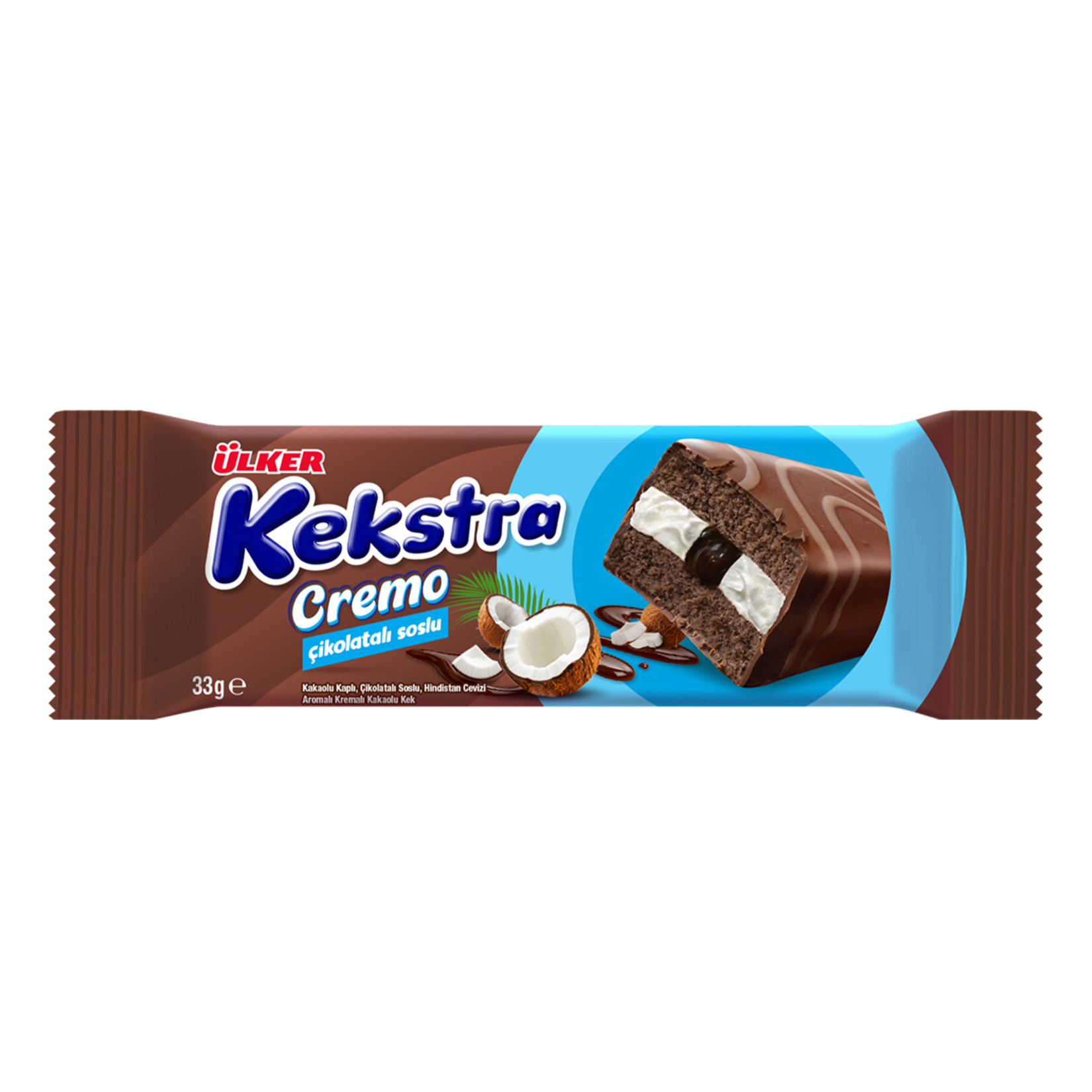 ÜLKER KEKSTRA CREMO HİNDİSTAN CEVİZİ SOSLU KEK 33 GR