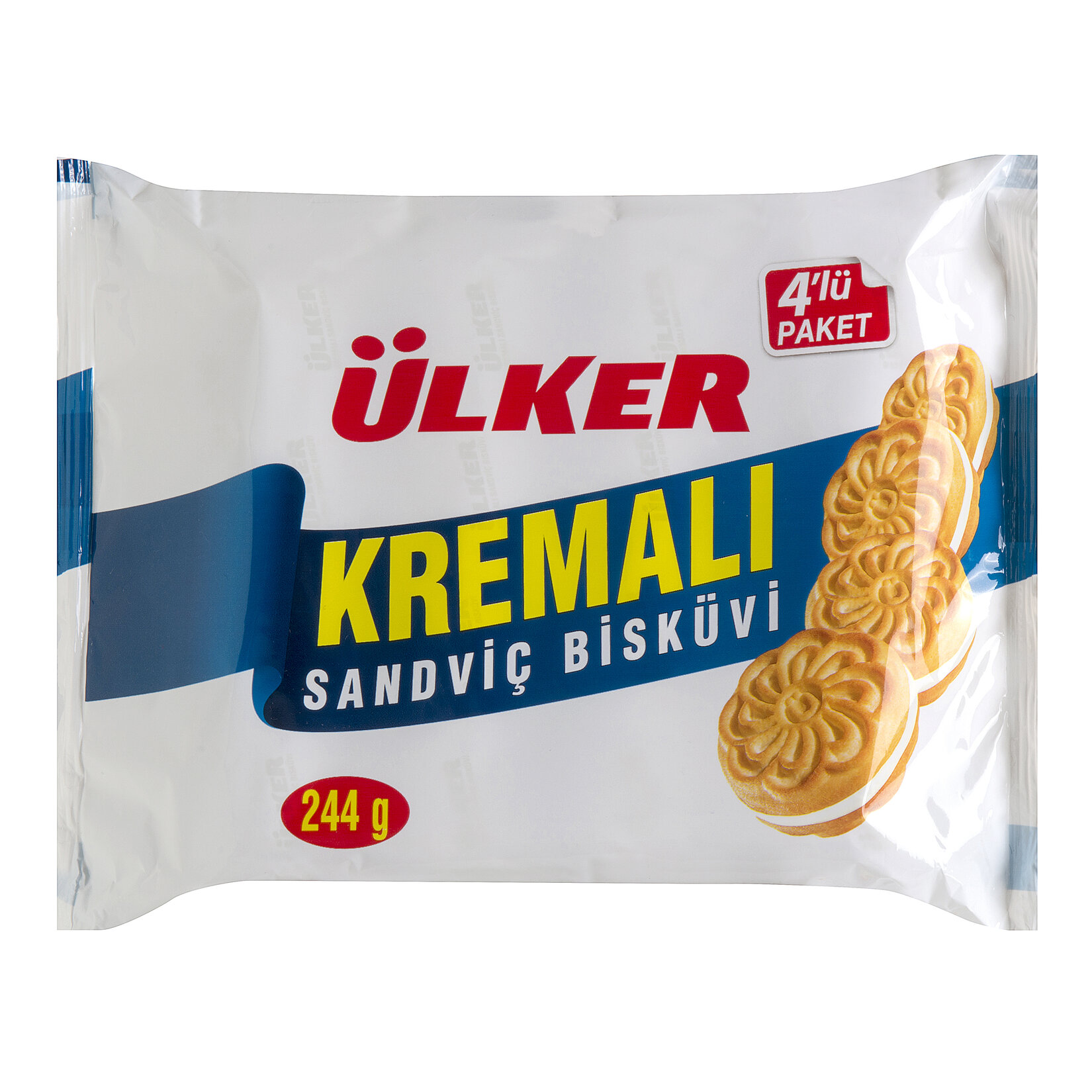 ÜLKER  KREMALI SANDVİÇ BİSKÜVİ 244 G
