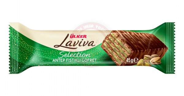 ÜLKER LAVİVA SELECTION GOFRET ANTEP FISTIKLI 45G