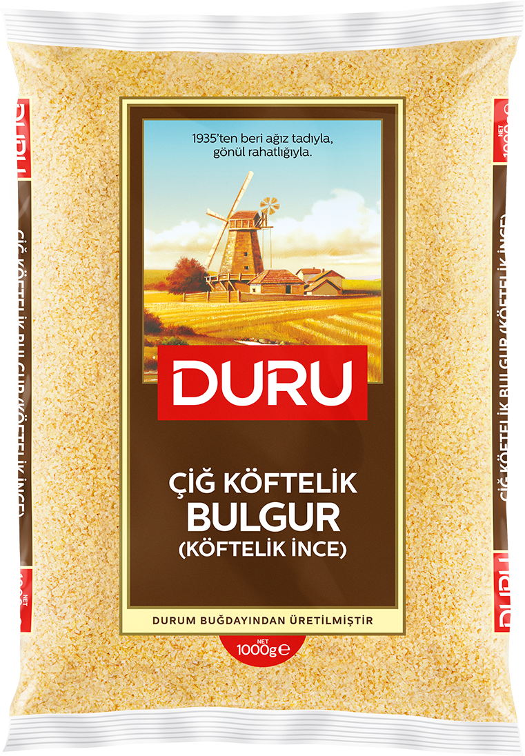 DURU ÇİĞ KÖFTELİK BULGUR 1KG