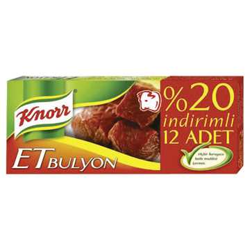 KNORR ET SUYU BULYON  12 TABLET