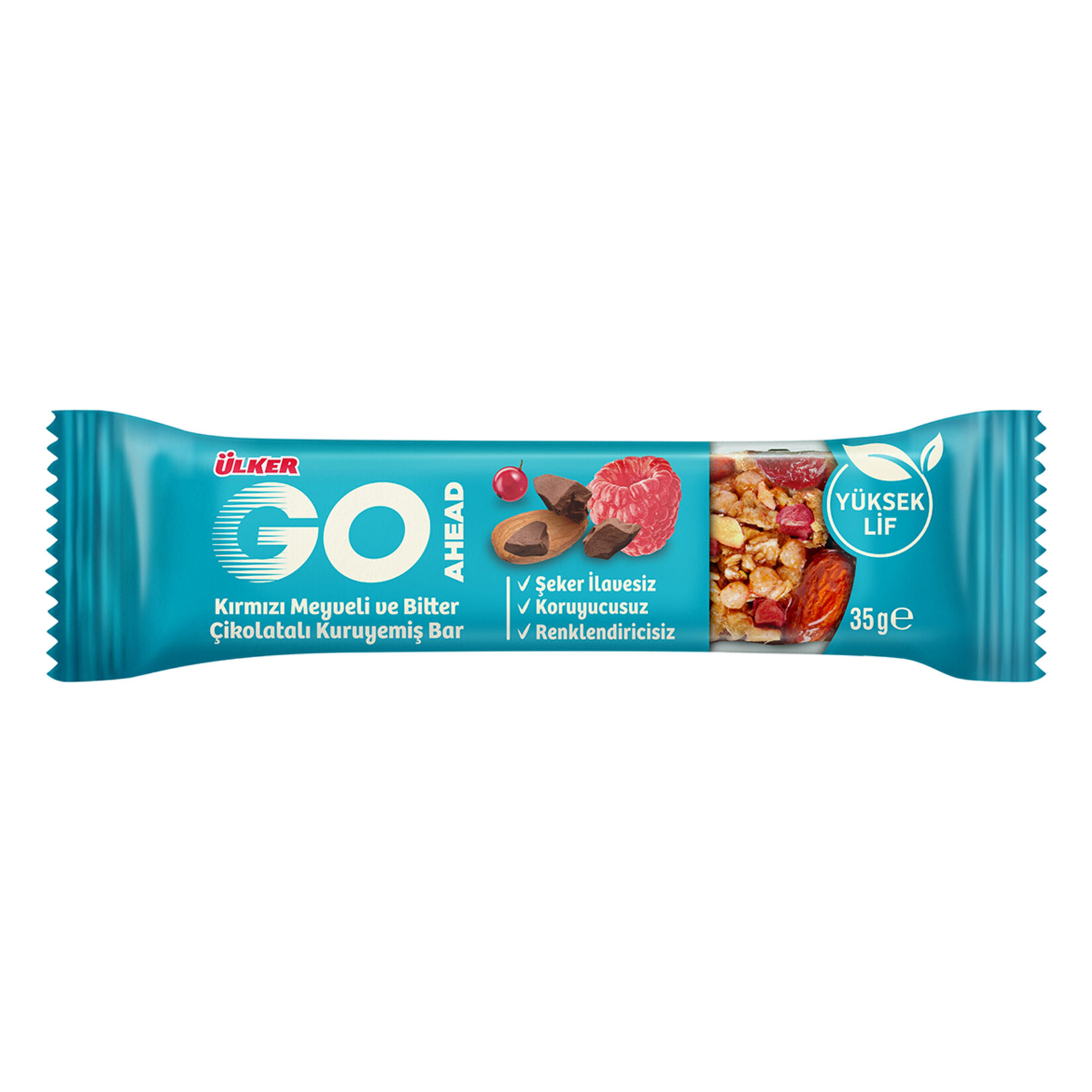 ÜLKER GO AHEAD KIRMIZI MEYVELİ KURUYEMİŞ BAR 35 GR