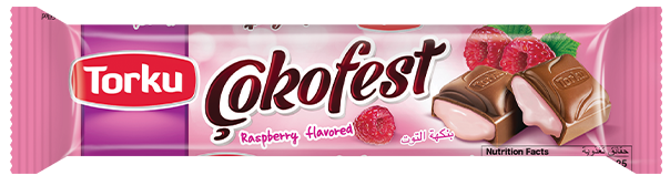TORKU ÇOKOFEST FRAMBUAZLI ÇİKOLATA 30 GR