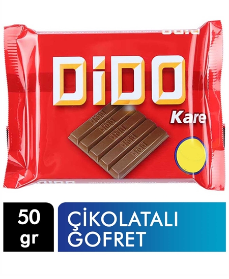 ÜLKER DİDO KARE ÇİKOLATALI GOFRET 55,5