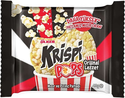 ÜLKER KRİSPİ POPS PEYNİRLİ ÇEŞNİLİ  MISIR ÇEREZİ  40 GR