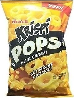ÜLKER KRİSPİ POPS SÜT  MISIR AROMALI ÇEREZİ  40 GR