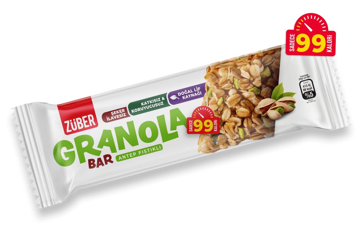 ZÜBER GRANOLA BARANTEP FISTIKLI  25 GR 