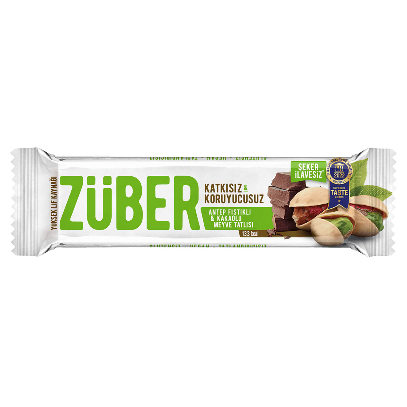 ZÜBER MEYVE BAR  ANTEP FISTIKLI KAKAO 40GR 