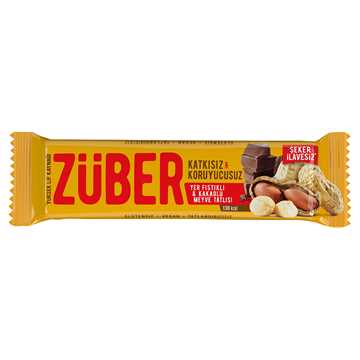 ZÜBER MEYVE BAR YER FISTIKLI VE KAKAOLU 40GR