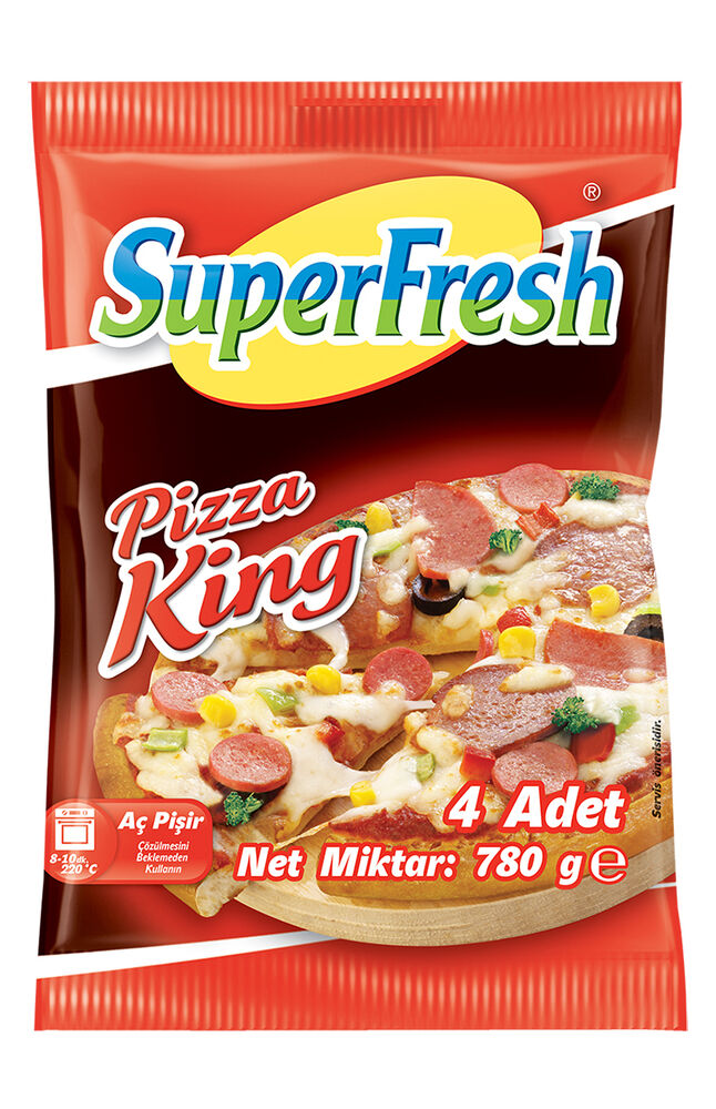 SUPERFRESH PİZZA KİNG 780 GR 4 ADET