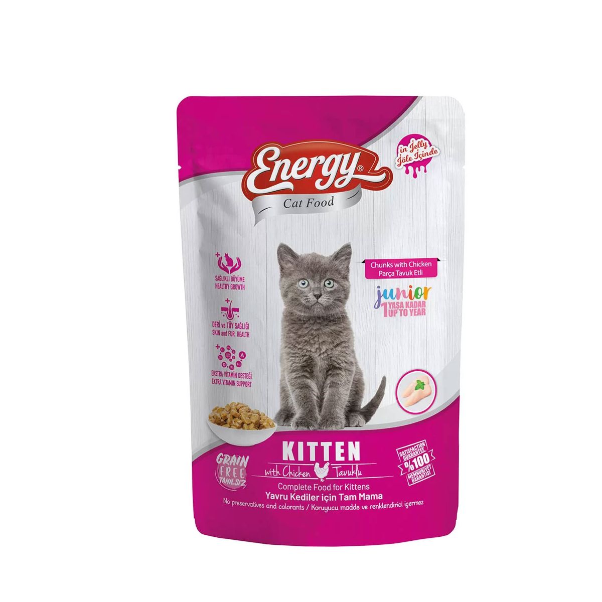ENERGY TAVUKLU  KEDİ MAMASI 415 GR