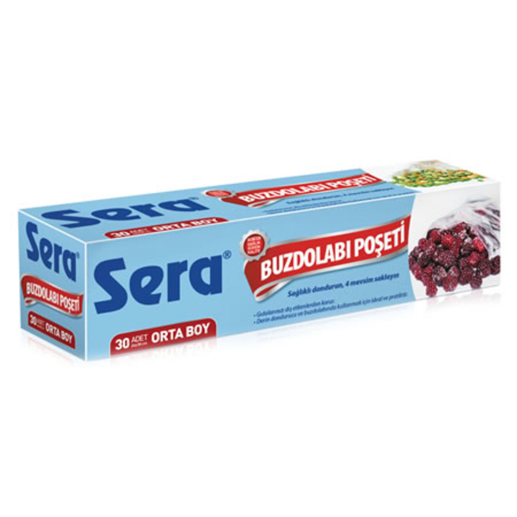 İDEAL ORTA BOY BUZDOLABI POŞETİ 30 ADET