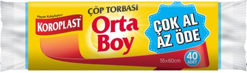 KOROPLAST ORTA BOY ÇÖP POŞETİ