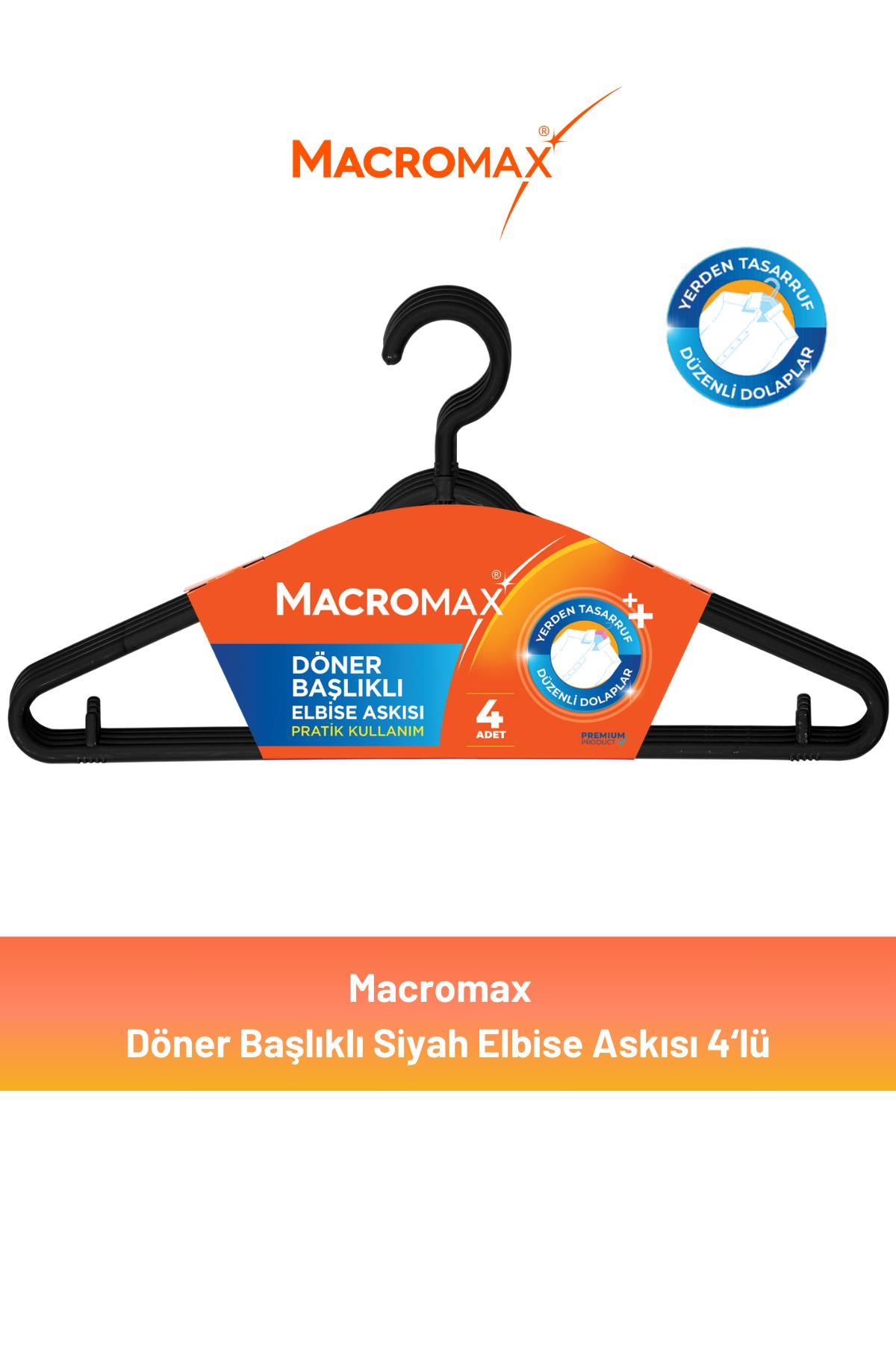 MACROMAX DÖNER BAŞLIKLI ELBİSE ASKISI