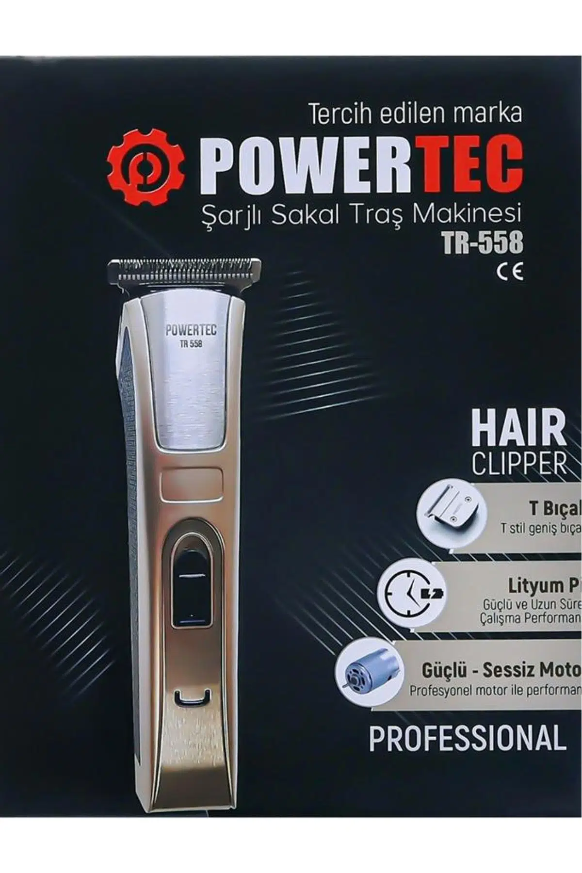 POWERTEC ŞARJLI SAKAL TRAŞ MAKİNESİ TR-558