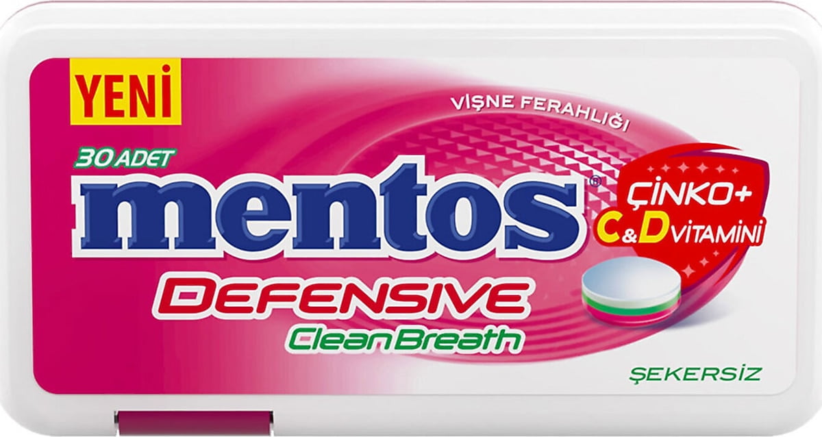 MENTOS DEFENSİVE ÇİNKO+C&D VİTAMİNİ  30 ADET