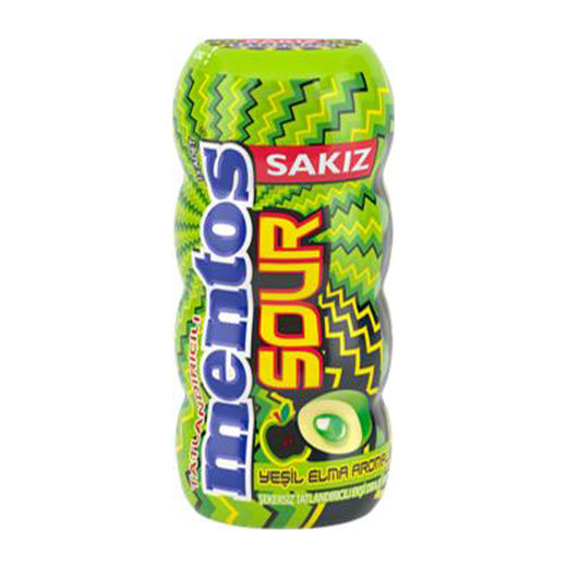 MENTOS  SOUR YEŞİL ELMA  AROMALI SAKIZ 30 GR