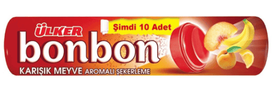 ÜLKER  BONBON KARIŞIK MEYVE AROMALI ŞEKER 36 GR