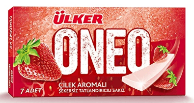ÜLKER ONEO ÇİLEK  AROMALI SAKIZ 14 GR