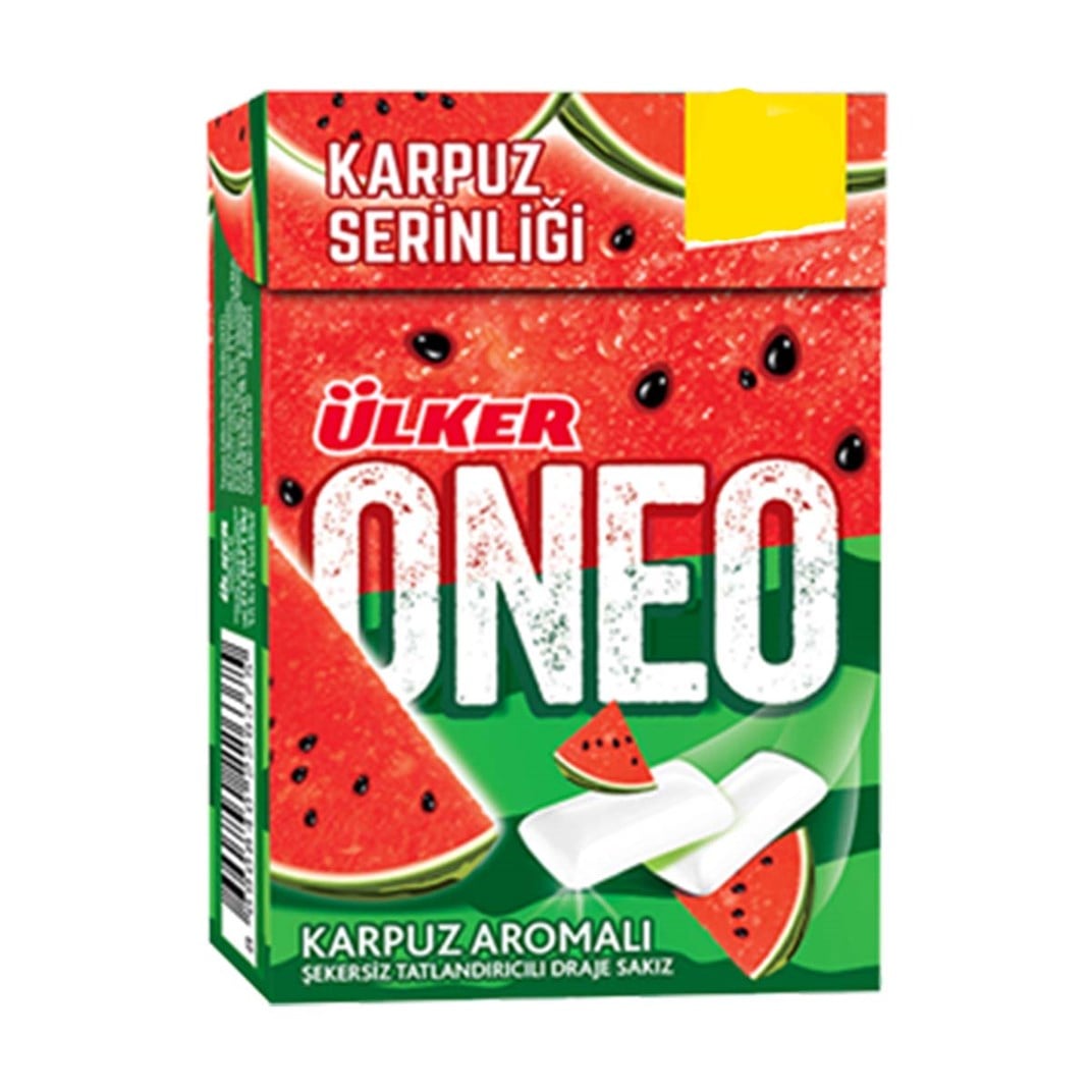 ÜLKER ONEO KARPUZ AROMALI SAKIZ 21  GR