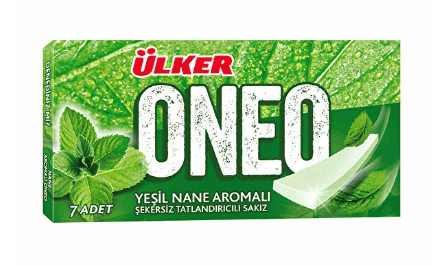 ÜLKER ONEO SLİMS YEŞİL NANE AROMALI SAKIZ 14 GR