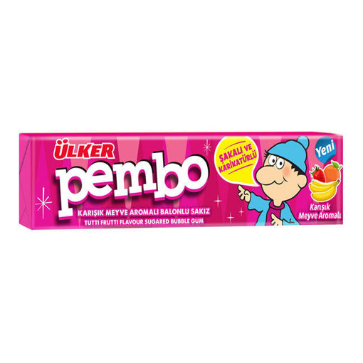 ÜLKER PEMBO KARIŞIK MEYVE AROMALI SAKIZ 22,5 GR