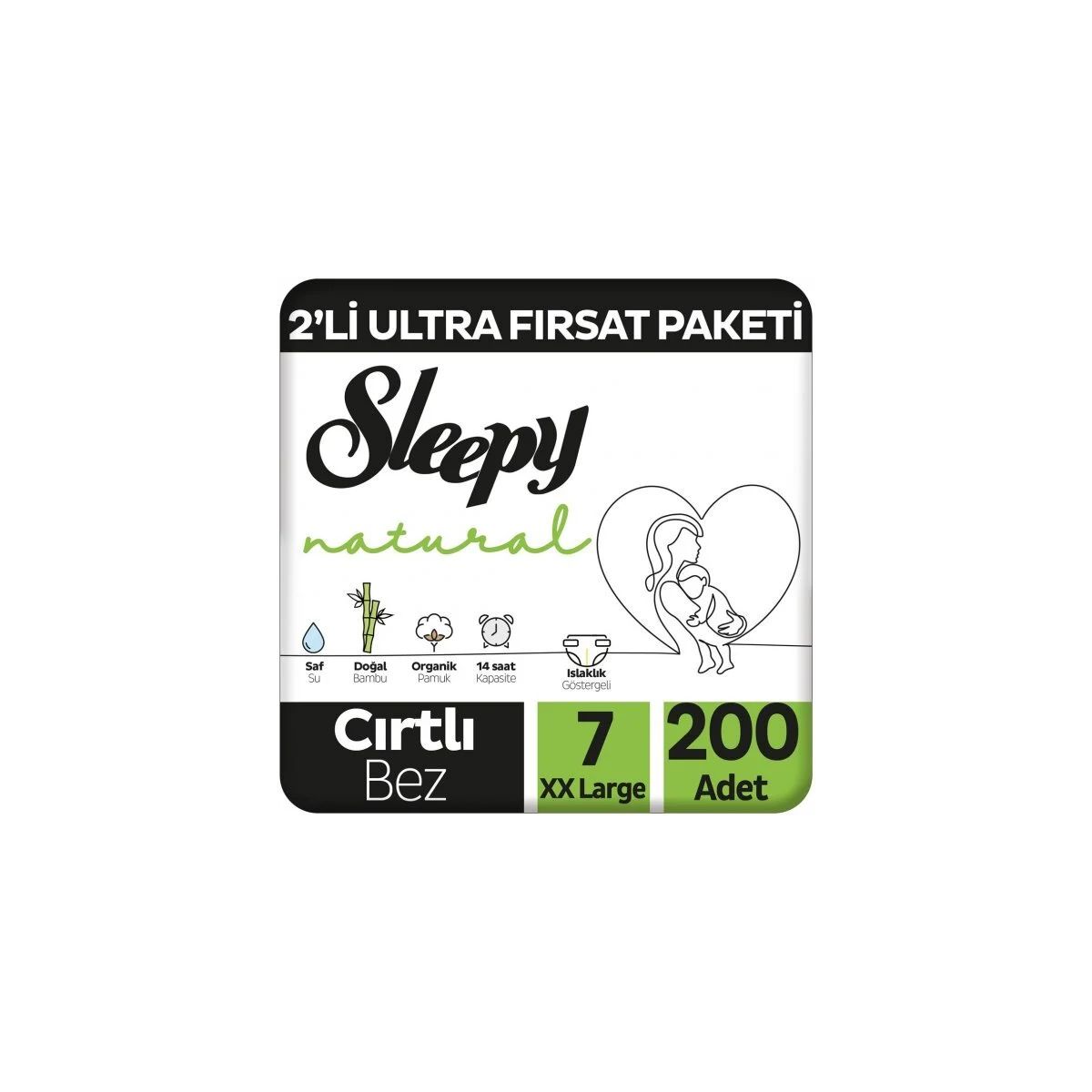 SLEEPY NATURAL  XXL CIRTLI BEZ 28 ADET